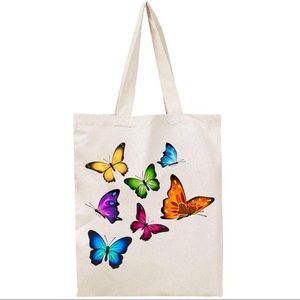 Multi-colour Butterfly Brand New Tote Bag